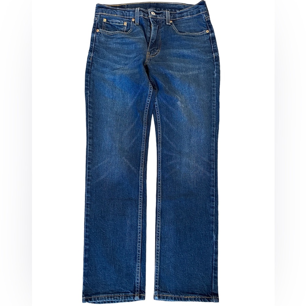 Levi’s 511 Straight Leg Stretch Jeans Dark Wash Distressed Size 32x30